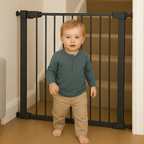 FYLO Baby-Sicherheitstreppenschutzgitter zum Klemmen, extra breit - Grau