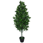 Künstlicher Lorbeerbaum in Pyramidenform, 120 cm Stamm, 1 Paar