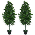 Künstlicher Lorbeerbaum in Pyramidenform, 120 cm Stamm, 1 Paar