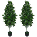 Künstlicher Lorbeerbaum in Pyramidenform, 120 cm Stamm, 1 Paar