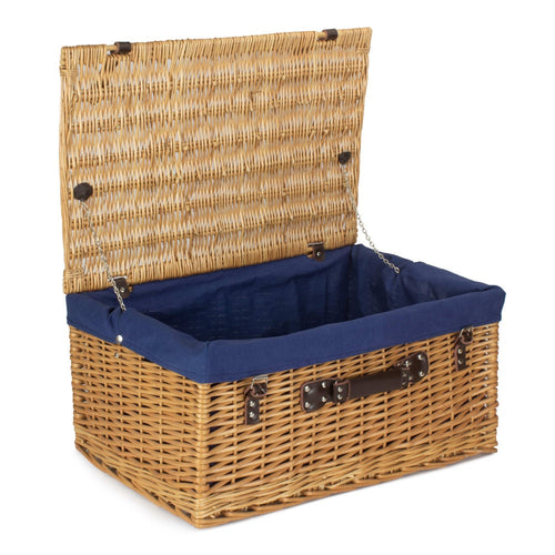 Panier de pique-nique en osier buff de 62 cm
