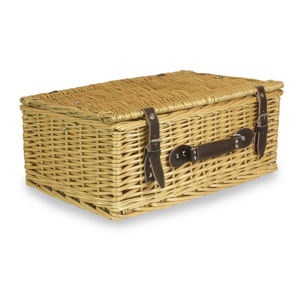 46 cm Picknickkorb aus ungeschälter Weide