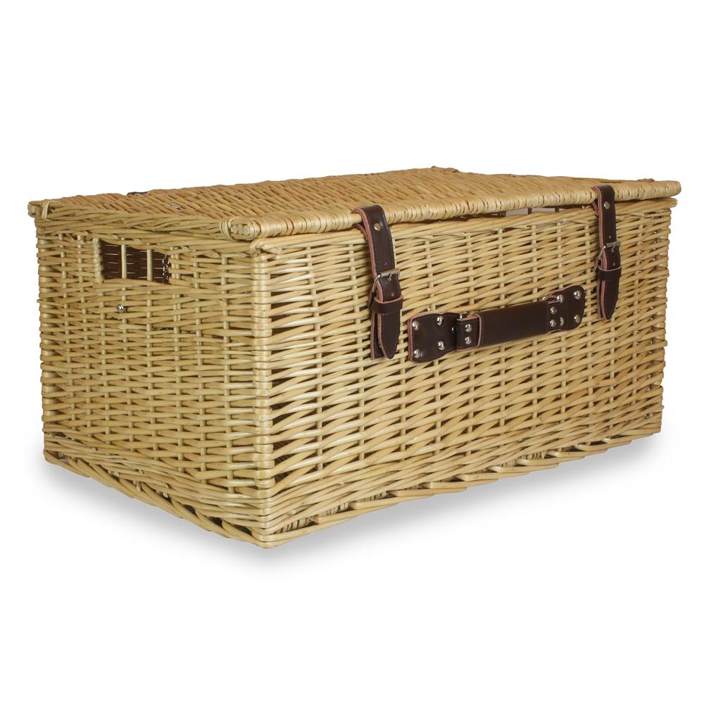 62 cm Picknickkorb aus ungeschälter Weide