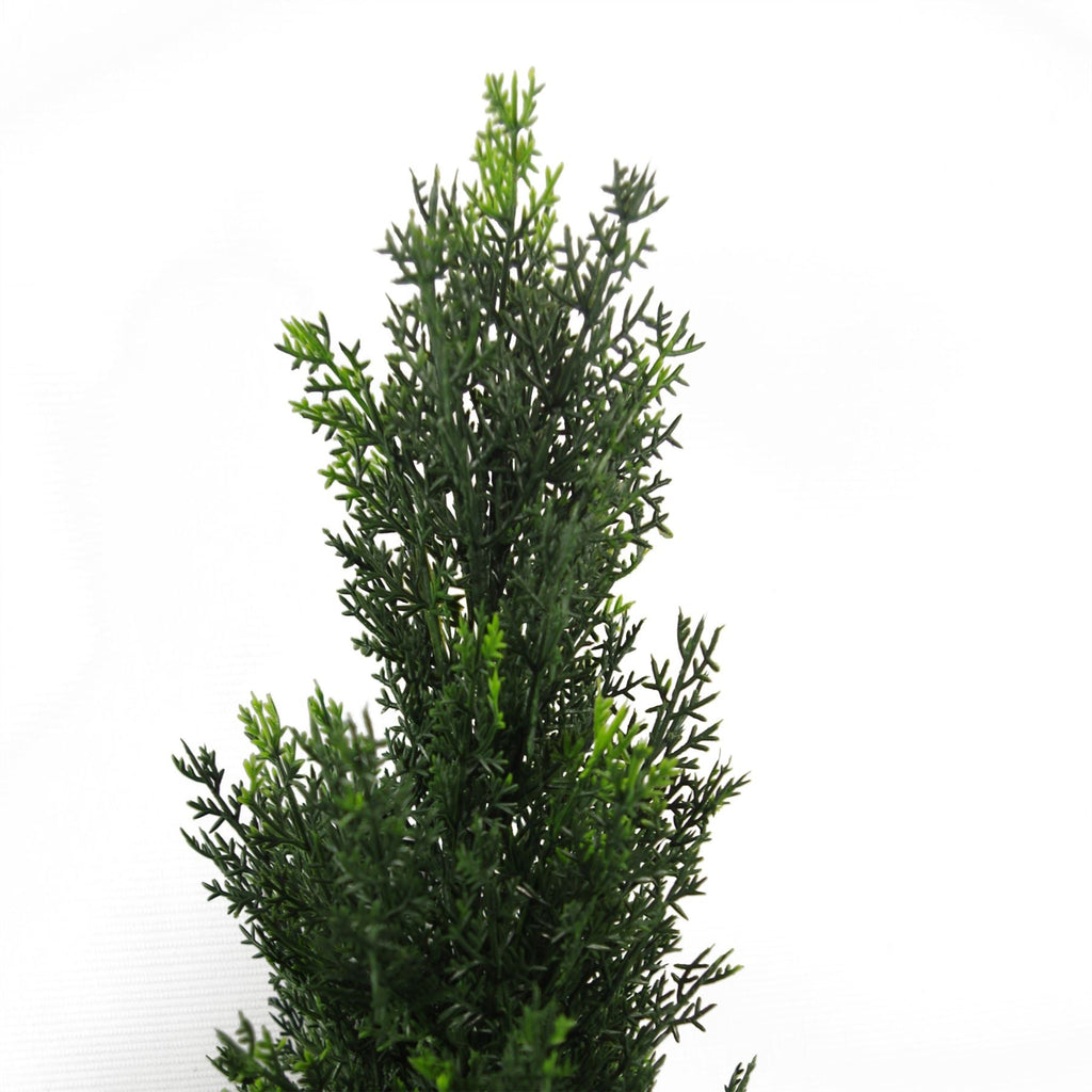 Künstlicher UV-beständiger Zedern-Topiary-Baum für den Außenbereich, 90 cm, realistische Pflanze, Botanik