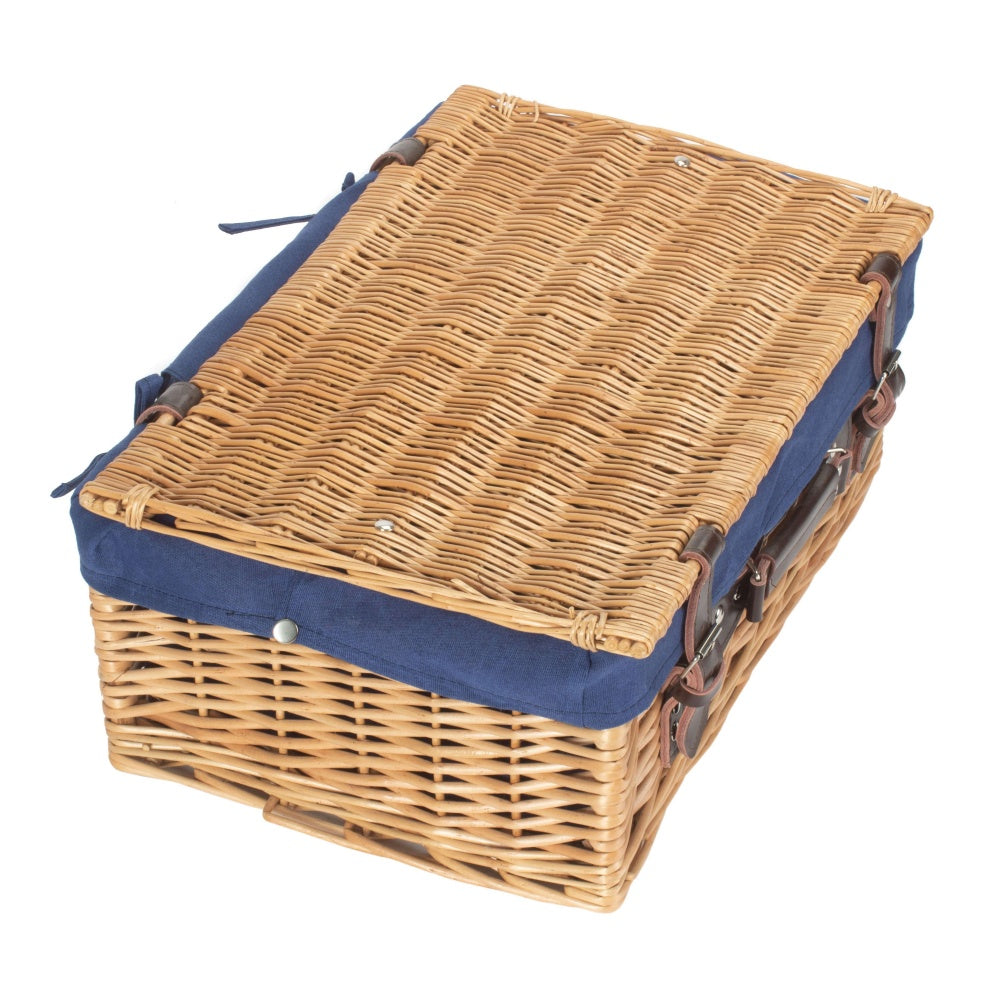 46 cm Picknickkorb aus ungeschälter Weide