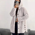 ❄️ Women's Loose-Fit Hooded Plush Jacket